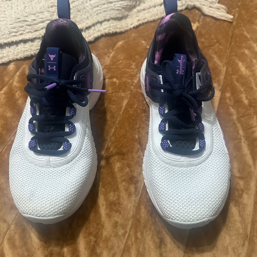 Under Armour Navy and Purple Sneakers